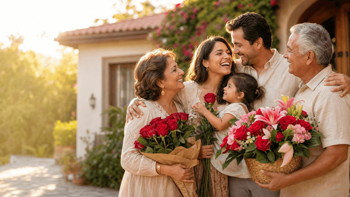 Besos Blooms floral arrangement